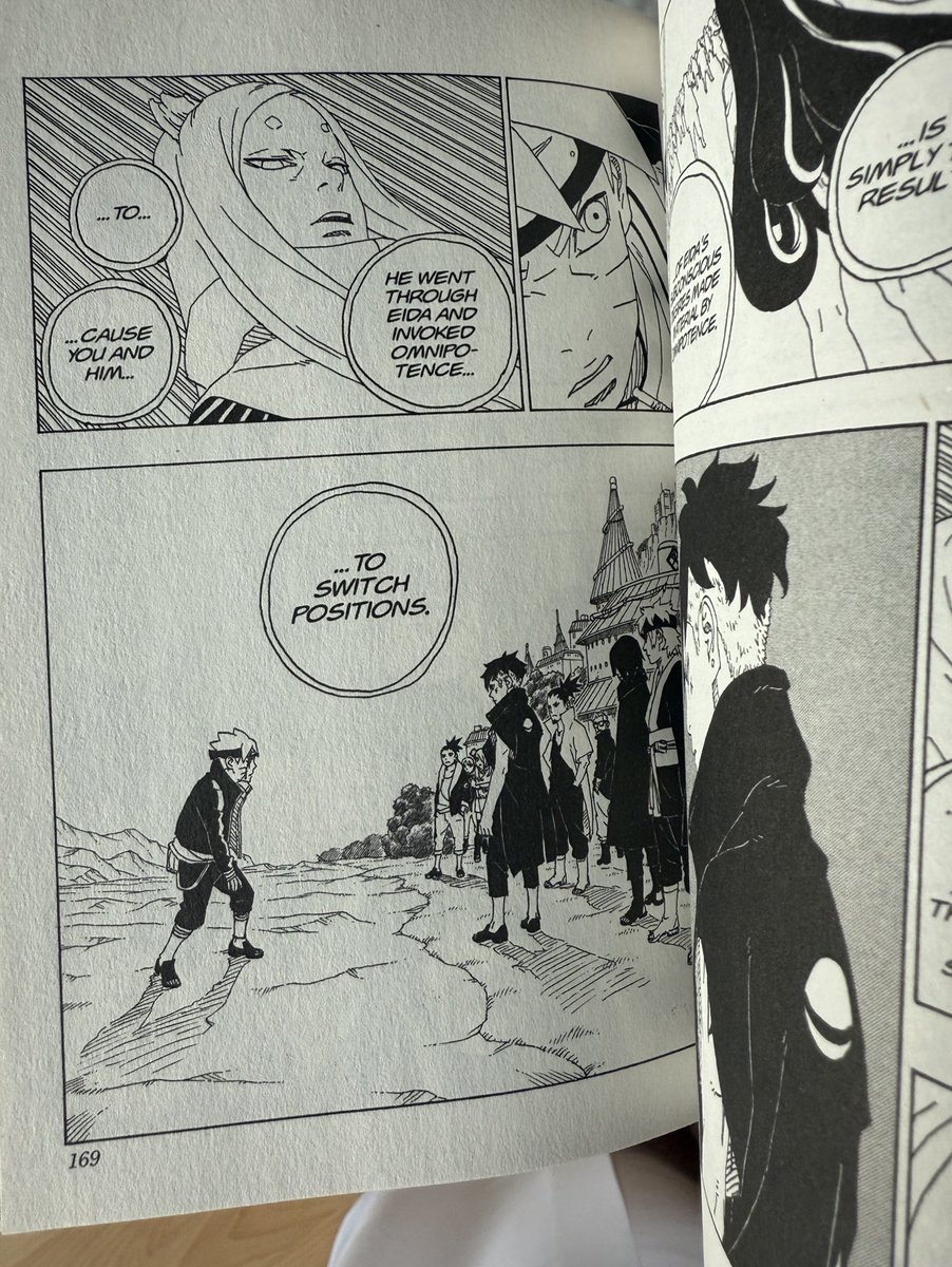 SaoudSays's tweet photo. Someone asked me recently irl if I liked BORUTO.. a friend who I never ever spoken to about anime outside of One Piece.. I told him “Yeah, why?”

The dude pulled up NNG final volume and talked about how Omnipotence is the craziest twist he’s ever seen randomly

I was shook fr 😭 https://t.co/3RzjgBmaUu