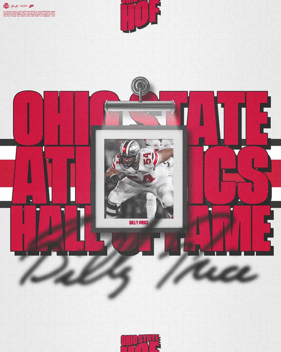 Ohio State Football (@ohiostatefb) on Twitter photo Congrats to National Champion & Two-Time All-American, <a href="/b_price53/">Billy Price</a> on being inducted into the <a href="/OhioStAthletics/">Ohio State Buckeyes 🌰</a> Hall of Fame 🌰 🔑 Congrats to National Champion & Two-Time All-American, <a href="/b_price53/">Billy Price</a> on being inducted into the <a href="/OhioStAthletics/">Ohio State Buckeyes 🌰</a> Hall of Fame 🌰 🔑