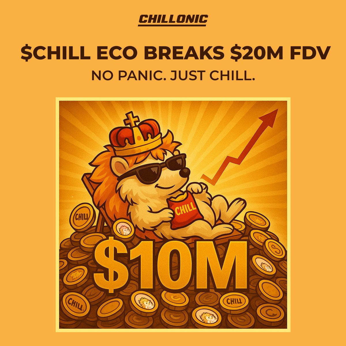 Sonic Summer Surge just started. So did $CHILL.

Chillonic ecosystem is already over $20M FDV.

We’re gunning for a $10M CHILL run alone.
And it’s not even Day 1.

Buy $CHILL. Stake. LP. Claim badges.

Get ready for more launches.🦔
x.gd/Yb4i8
