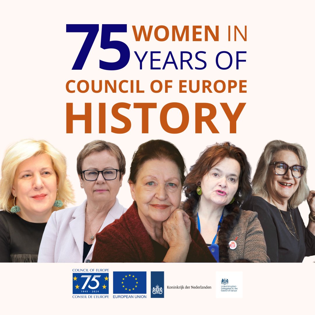 EU Delegation to CoE (@euatcoe) on Twitter photo 🌟Discover the legacy of 75 remarkable women who shaped the history of the Council of Europe! 🌟
Dive into their inspiring stories on our dedicated website: coe.int/75women
#75Women
With <a href="/NLatCoE/">Netherlands at the Council of Europe</a> @CoE <a href="/UKDelCoE/">UK at the Council of Europe</a> 🌟Discover the legacy of 75 remarkable women who shaped the history of the Council of Europe! 🌟
Dive into their inspiring stories on our dedicated website: coe.int/75women
#75Women
With <a href="/NLatCoE/">Netherlands at the Council of Europe</a> @CoE <a href="/UKDelCoE/">UK at the Council of Europe</a>