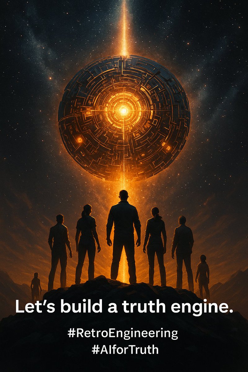 ForzaVeenstra's tweet image. I’m not an engineer — I’m a big-picture systems thinker sketching the roadmap.
This needs minds across disciplines: data, AI, physics, materials, critical thinking.
Let’s prototype a truth engine — not another theory. Let’s build.
#RetroEngineering #AIforTruth