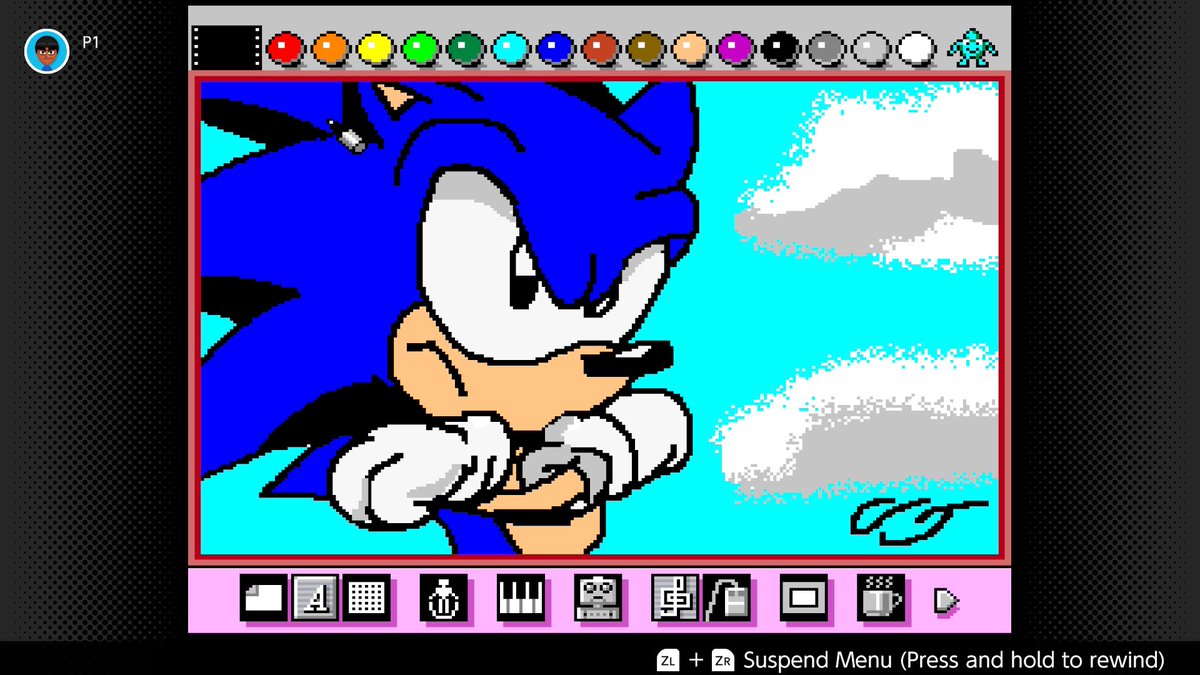 Trying out Mario Paint!!!