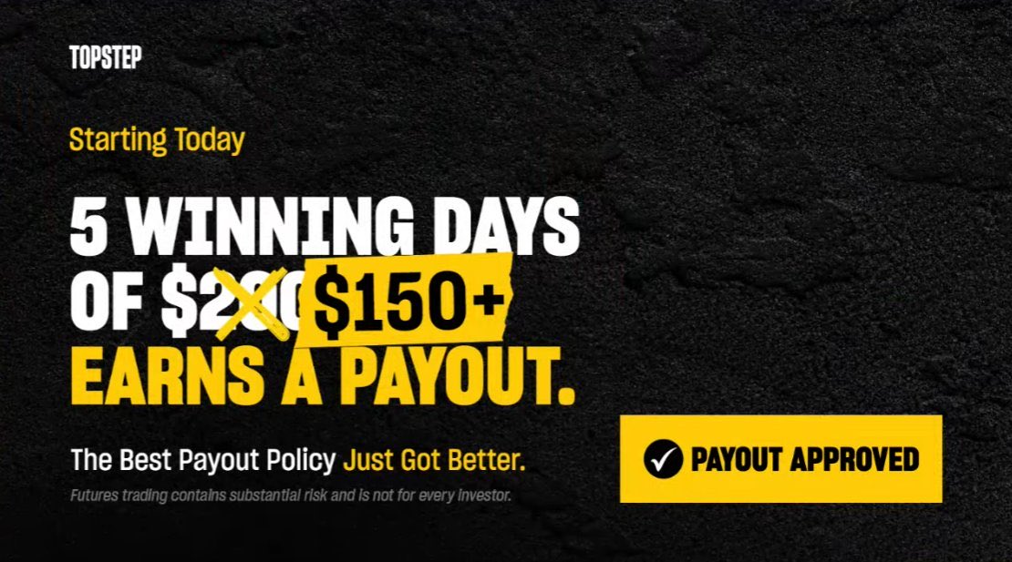 Trading is hard enough, payouts shouldn’t be. Topstep just made it easier. 

With more to come..