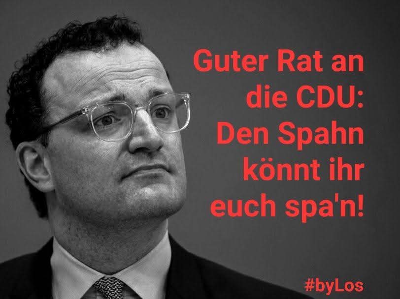Ist er noch da? Es ist so ruhig um ihn geworden. Es sollte kein Tag vergehen ohne auf diese korrupte Inkompetenz in Person mit dem Finger zu zeigen.
#SpahnRücktritt 
#SpahnUntersuchungsausschuss 
#SpahnImmunitätsaufhebung 
#Spahn_Masken_Skandal