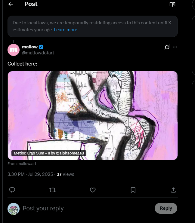 can't even see my own tweets. marvelous