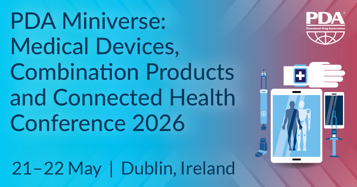 PDA (@pdaonline) on Twitter photo 📣 Abstract submissions are open for PDA Miniverse 2026! Share your case studies in combination products, medical devices & connected health. Deadline: 25 Sep 2025. 
Find more details here 👉 hubs.ly/Q03zj3Vg0 
#PDAminiverse2026 #MedicalDevices #ConnectedHealth 📣 Abstract submissions are open for PDA Miniverse 2026! Share your case studies in combination products, medical devices & connected health. Deadline: 25 Sep 2025. 
Find more details here 👉 hubs.ly/Q03zj3Vg0 
#PDAminiverse2026 #MedicalDevices #ConnectedHealth