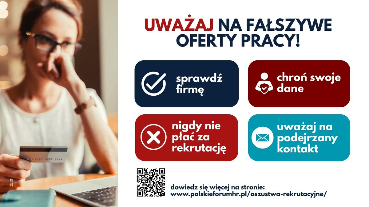 Konfederacja Lewiatan (@konf_lewiatan) on Twitter photo Oferta jak marzenie. CV jak znalazł. 𝗣𝗿𝗮𝗰𝘆 - 𝗯𝗿𝗮𝗸
Fałszywe oferty to dziś iluzja kompletnego procesu. Są deepfake, chatboty i „rekruterzy” na WhatsAppie.
<a href="/PolskieForumHR/">Polish HR Forum</a> ostrzega i podpowiada, jak się nie nabrać ⚠️👉 bit.ly/3UA6GXf Oferta jak marzenie. CV jak znalazł. 𝗣𝗿𝗮𝗰𝘆 - 𝗯𝗿𝗮𝗸
Fałszywe oferty to dziś iluzja kompletnego procesu. Są deepfake, chatboty i „rekruterzy” na WhatsAppie.
<a href="/PolskieForumHR/">Polish HR Forum</a> ostrzega i podpowiada, jak się nie nabrać ⚠️👉 bit.ly/3UA6GXf
