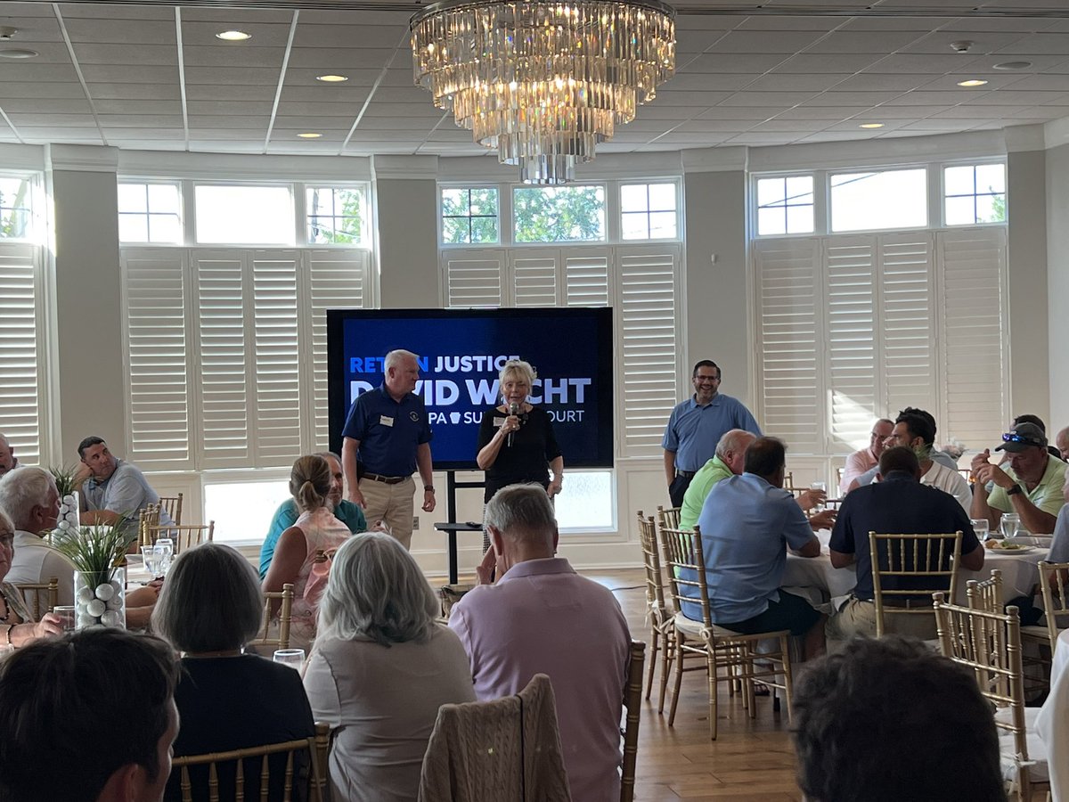 Thank you very much to friends in Montgomery County for hosting Justice Dougherty and I yesterday. It was great to talk to you about our experience as Justices and why we need your help in this year’s election!