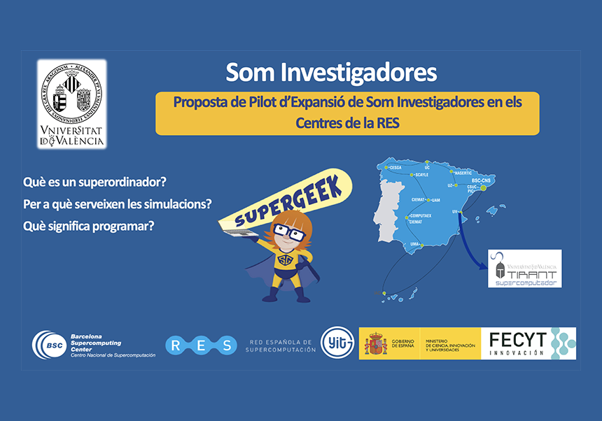 🖥 El Node RES UV-Tirant se suma al programa educatiu "SOM INVESTIGADORES" impulsat pel <a href="/BSC_CNS/">BSC-CNS</a> .🙋🏽‍♀️ <a href="/RES_HPC/">RES</a> <a href="/SI_UVEG/">Servei d'Informàtica - UNIVERSITAT DE VALÈNCIA</a> <a href="/UV_EG/">Universitat València</a>