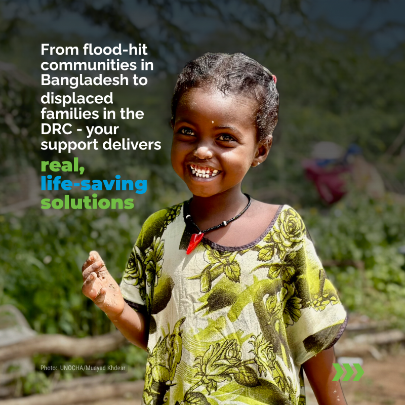 UNOCHA's tweet photo. 🌍 Communities on the frontline of the climate crisis are living its harshest impacts - every day.

🌱 UN Climate Relief helps deliver life-saving, practical solutions where they’re needed most. 

👉 Swipe to see how you can make a difference.

#UNClimateRelief #InvestInHumanity