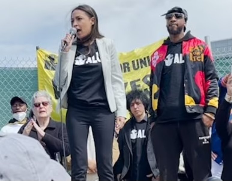 AOC stood with Amazon union leader Chris Smalls when she thought it would help her brand. When he left with the Freedom Flotilla to bring food aid to Gaza, she was silent. And now with reports that Smalls has been violently beaten by his Israeli captors, the silence continues.