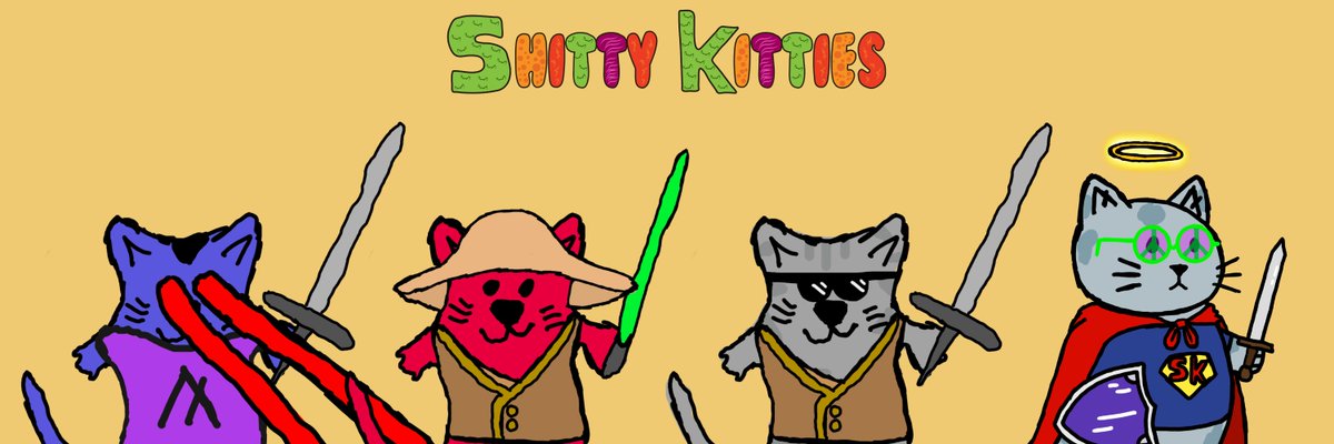 JoeJoBabbit NFTs (@joejobabbitnft) on Twitter photo Used the <a href="/ShittyKitties_/">shittykitties.algo</a> banner builder today to show part of my kitty army.
ready for battle!
#ShittyHype Used the <a href="/ShittyKitties_/">shittykitties.algo</a> banner builder today to show part of my kitty army.
ready for battle!
#ShittyHype