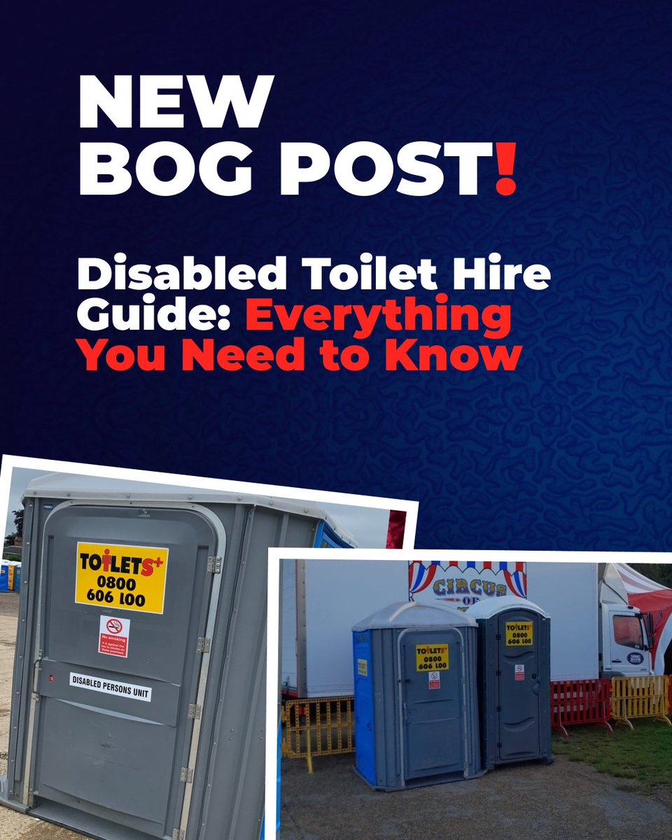 Providing accessible toilets isn’t just good practice, it’s essential 🚽

Our latest blog covers everything you need to know about hiring accessible toilets:
🔗 toilets.co.uk/disabled-toile…