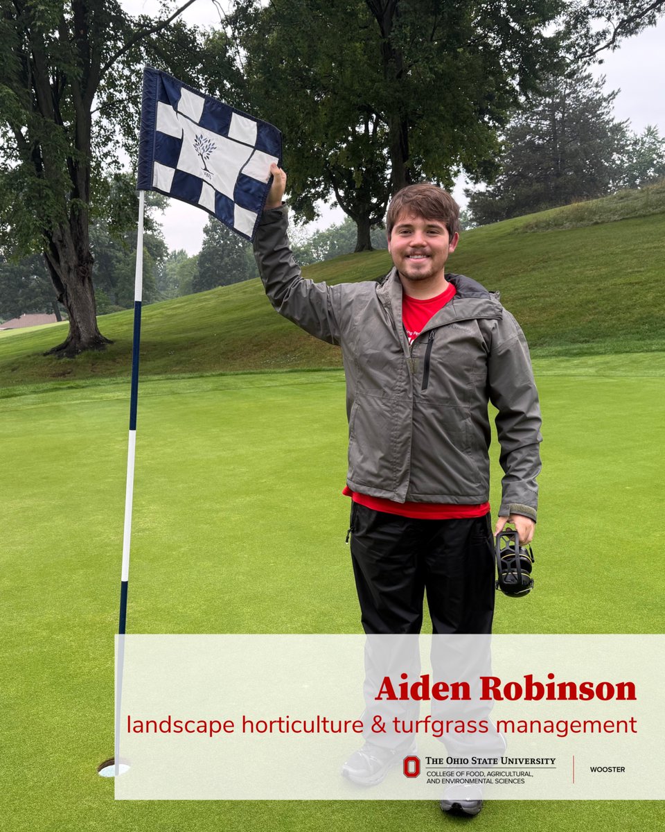 Aiden Robinson, from West Portsmouth, Ohio, is a student majoring in landscape horticulture and turfgrass management. He is a summer intern at the Wooster Country Club.  

Visit this link to learn more about his experience: bit.ly/3GuuKYh