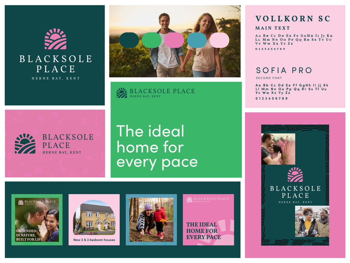 reilly2k's tweet image. 🏡 Two directions. One development.
Which Blacksole Place brand route do you prefer? 🌿💗

Warm and natural vs bold and vibrant — we explored both to find the right feel for Herne Bay.

👇 Thoughts?

#BlacksolePlace #HerneBay #KentHomes #BrandDesign #PlaceBranding #VisualIdentity