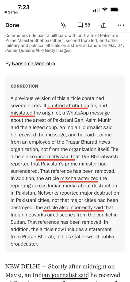 Abhijit Iyer-Mitra (@iyervval) on Twitter photo This is the full correction published by the <a href="/washingtonpost/">The Washington Post</a>-itute. They sequentially admit to
• misattribution
• mis-stating (lying)
• misreporting (also lying)
• mischaracterisation
• outright lying
This is your “𝗻𝗲𝘄𝘀𝗽𝗮𝗽𝗲𝗿 𝗼𝗳 𝗿𝗲𝗰𝗼𝗿𝗱” <a href="/JeffBezos/">Jeff Bezos</a> ?? This is the full correction published by the <a href="/washingtonpost/">The Washington Post</a>-itute. They sequentially admit to
• misattribution
• mis-stating (lying)
• misreporting (also lying)
• mischaracterisation
• outright lying
This is your “𝗻𝗲𝘄𝘀𝗽𝗮𝗽𝗲𝗿 𝗼𝗳 𝗿𝗲𝗰𝗼𝗿𝗱” <a href="/JeffBezos/">Jeff Bezos</a> ??