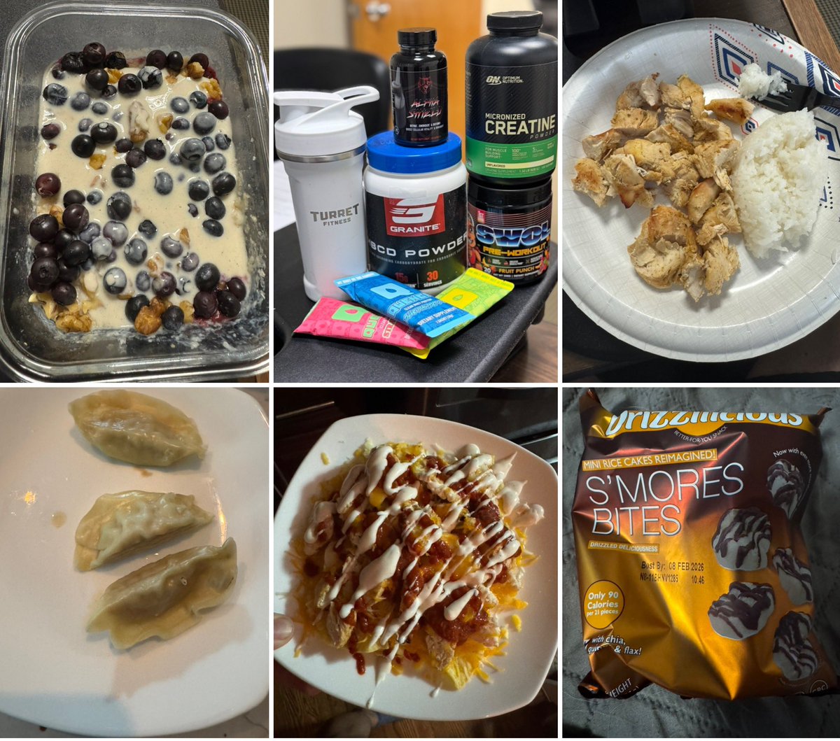 BostonBiceps💯- Natural Dad Bod Specialist (@bostonbiceps_) on Twitter photo Monday - 2562 cals 192g protein
-rice n grinds in Fairlife with blueberries, walnuts, whey drip
-<a href="/SwolLyfe/">Swol Lyfe 💪🔺🏖️</a> preworkout
Granite shops carbs during
<a href="/ScienceSupps/">QWENCH Protein | AJ-CEO</a> Qwench post
-chicken and rice and 2 rice cakes
-8 chicken gyoza
-chicken breast, cheese, chips, ranch and Monday - 2562 cals 192g protein
-rice n grinds in Fairlife with blueberries, walnuts, whey drip
-<a href="/SwolLyfe/">Swol Lyfe 💪🔺🏖️</a> preworkout
Granite shops carbs during
<a href="/ScienceSupps/">QWENCH Protein | AJ-CEO</a> Qwench post
-chicken and rice and 2 rice cakes
-8 chicken gyoza
-chicken breast, cheese, chips, ranch and