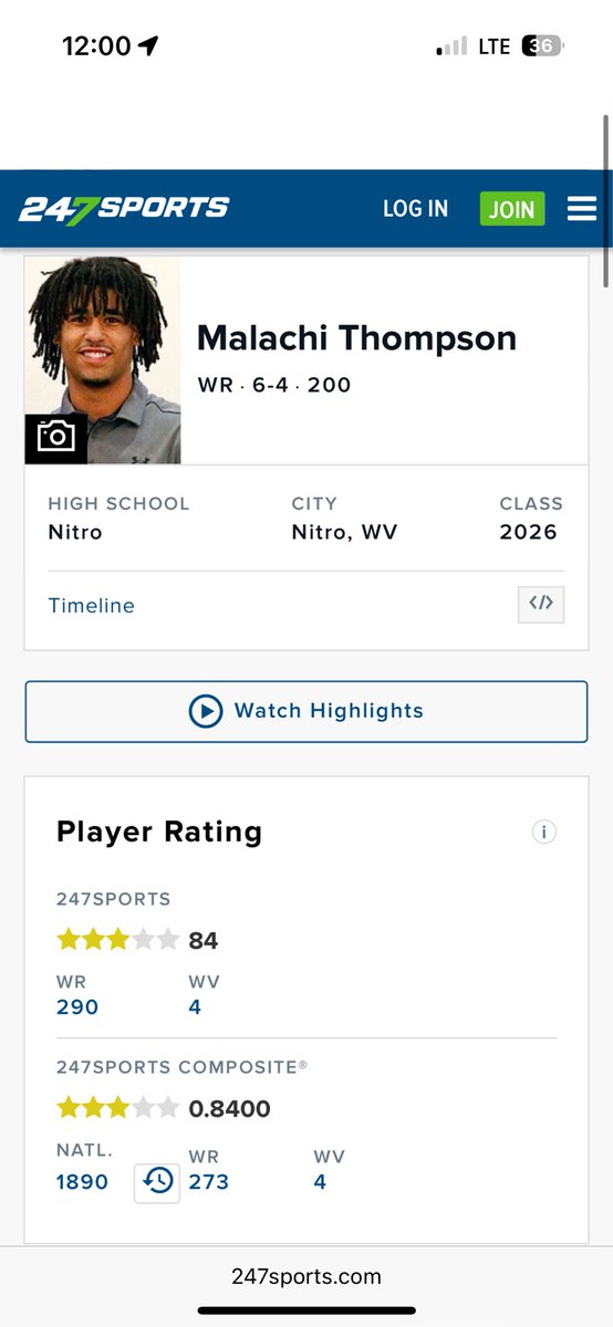 Blessed to be ranked as a 3 🌟
<a href="/247recruiting/">247Sports Recruiting</a> <a href="/RecruitNitroHS/">Nitro Wildcats Football</a>