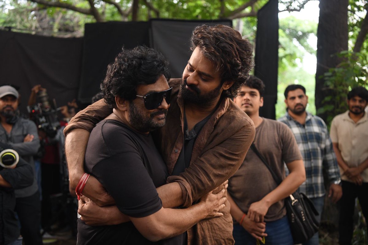 Darling’s forever 🫂 

#PuriJagannadh on the sets of #TheRajaSaab with #Prabhas