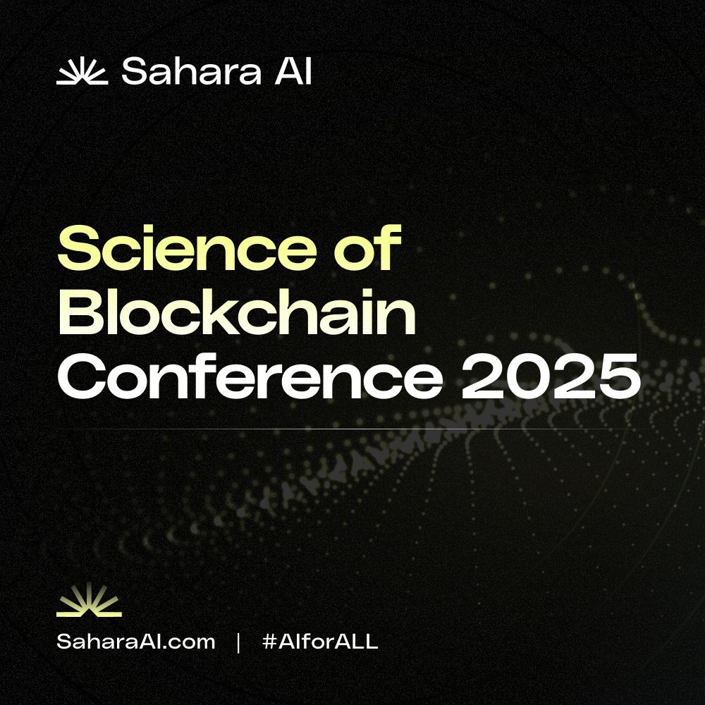 🔆 Sahara AI at SBC 2025 🔆

Next week, we’re joining some of the world’s leading blockchain researchers and builders at the Science of Blockchain Conference — hosted by <a href="/Stanford/">Stanford University</a>, <a href="/initc3org/">IC3</a>, and <a href="/UCBerkeley/">UC Berkeley</a>.

Catch our Agent Building Workshop, where we’ll show how anyone can: