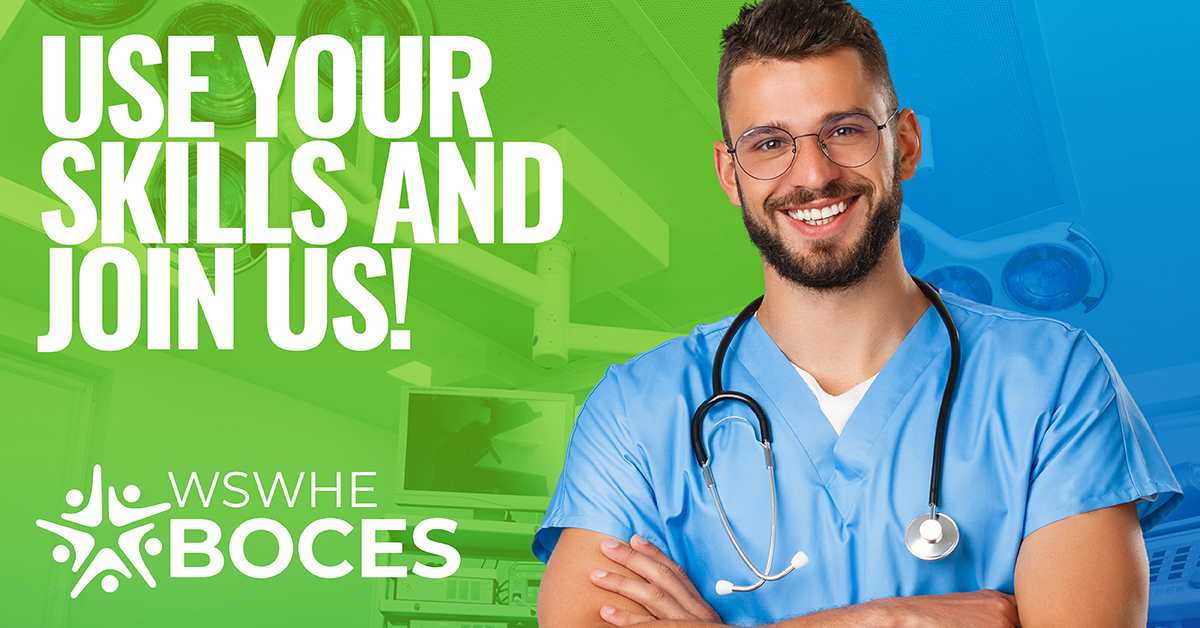 WSWHE BOCES (@wswheboces) on Twitter photo HIRING: Nurses & Nursing Instructors! Open Positions:
* School Nurses (ELD Level)
* Adult Practical Nursing Program Administrator
* Clinical Instructor (Practical Nursing)
* Practical Nursing Substitutes
wswheboces.recruitfront.com/JobOpportunitiā¦
#NurseJobs #NowHiring #PracticalNursing #SchoolNurse HIRING: Nurses & Nursing Instructors! Open Positions:
* School Nurses (ELD Level)
* Adult Practical Nursing Program Administrator
* Clinical Instructor (Practical Nursing)
* Practical Nursing Substitutes
wswheboces.recruitfront.com/JobOpportunitiā¦
#NurseJobs #NowHiring #PracticalNursing #SchoolNurse