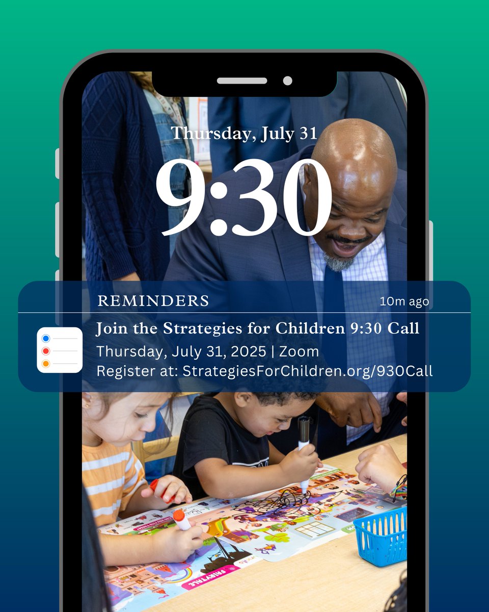 The 9:30 Call connects early educators, advocates + families across MA. Join the call Thursday at 9:30AM to hear Dana Sullivan + Allison Pinto share Year 2 updates from the statewide Child Care Task Force as we work to expand access to high-quality, affordable child care!