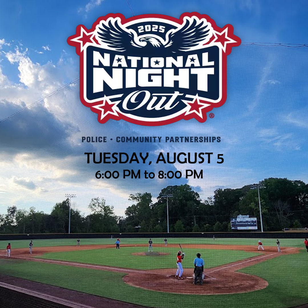 #NationalNightOut at The Stick is Tuesday, August 5 from 6 PM to 8 PM. Enjoy a free community event!

We're proud to host a special scrimmage game between the <a href="/CMPD/">CMPD News</a> &amp; <a href="/CharlotteFD/">Charlotte Fire Dept</a> baseball teams at 6 PM! Plus, a free baseball clinic for kids!

DETAILS: bit.ly/NationalNightO…
