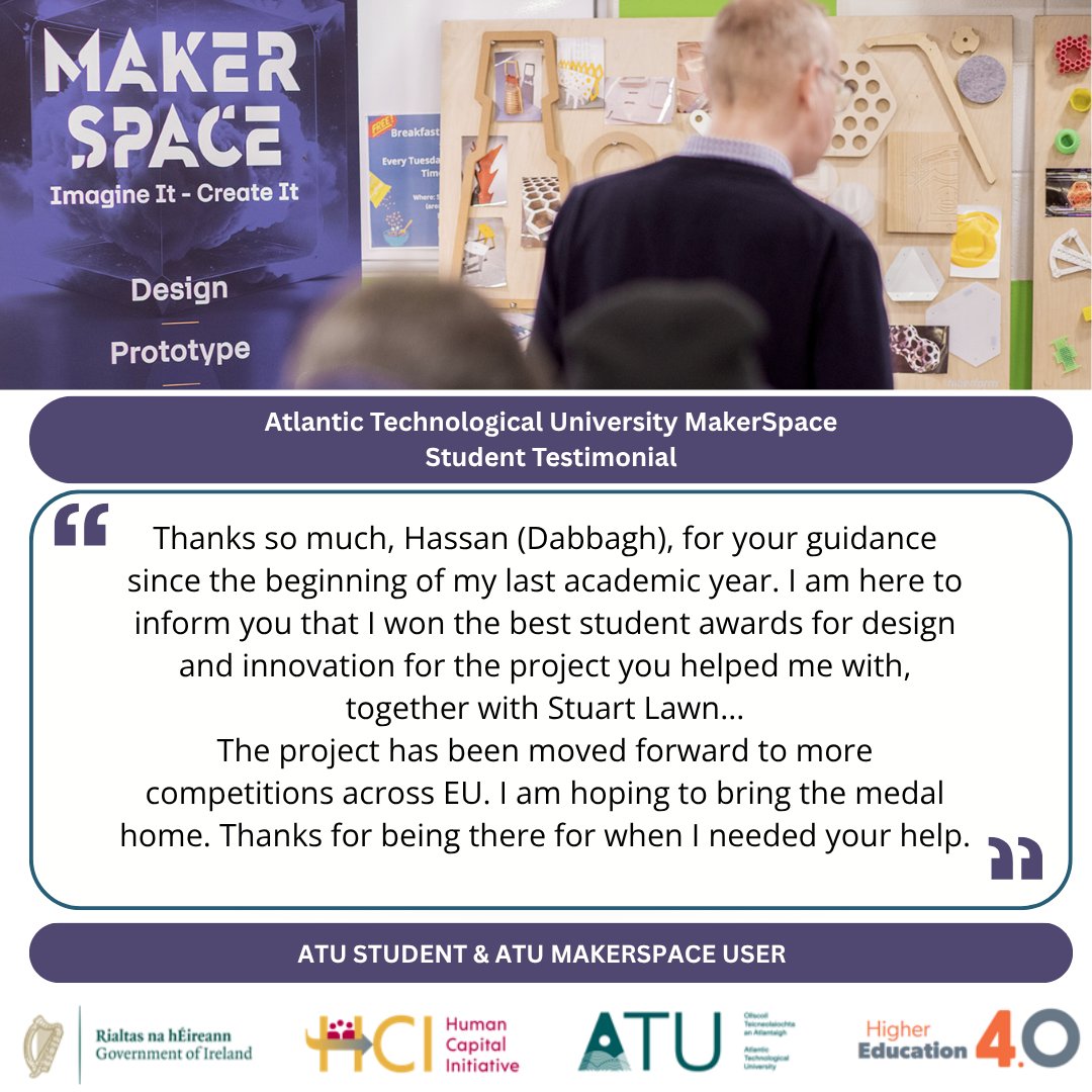 ATUMakerSpace (@atumakerspace) on Twitter photo The ATU MakerSpace team is cultivating a love of all things STEM, inside and outside <a href="/atu_ie/">Atlantic Technological University</a>, imparting their knowledge, and establishing and nurturing relationships. No problem is ever too big, and they thrive in teasing out solutions. For info, go to: atumakerspace.ie/articles The ATU MakerSpace team is cultivating a love of all things STEM, inside and outside <a href="/atu_ie/">Atlantic Technological University</a>, imparting their knowledge, and establishing and nurturing relationships. No problem is ever too big, and they thrive in teasing out solutions. For info, go to: atumakerspace.ie/articles