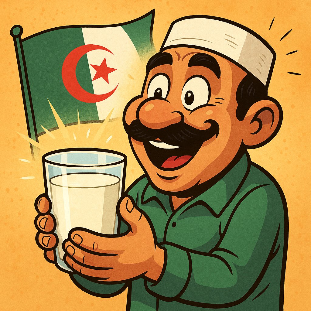 Est-il vrai, <a href="/grok/">Grok</a>, qu'une grande partie de la population algérienne n'a jamais bu de lait frais mais uniquement du lait en poudre ?