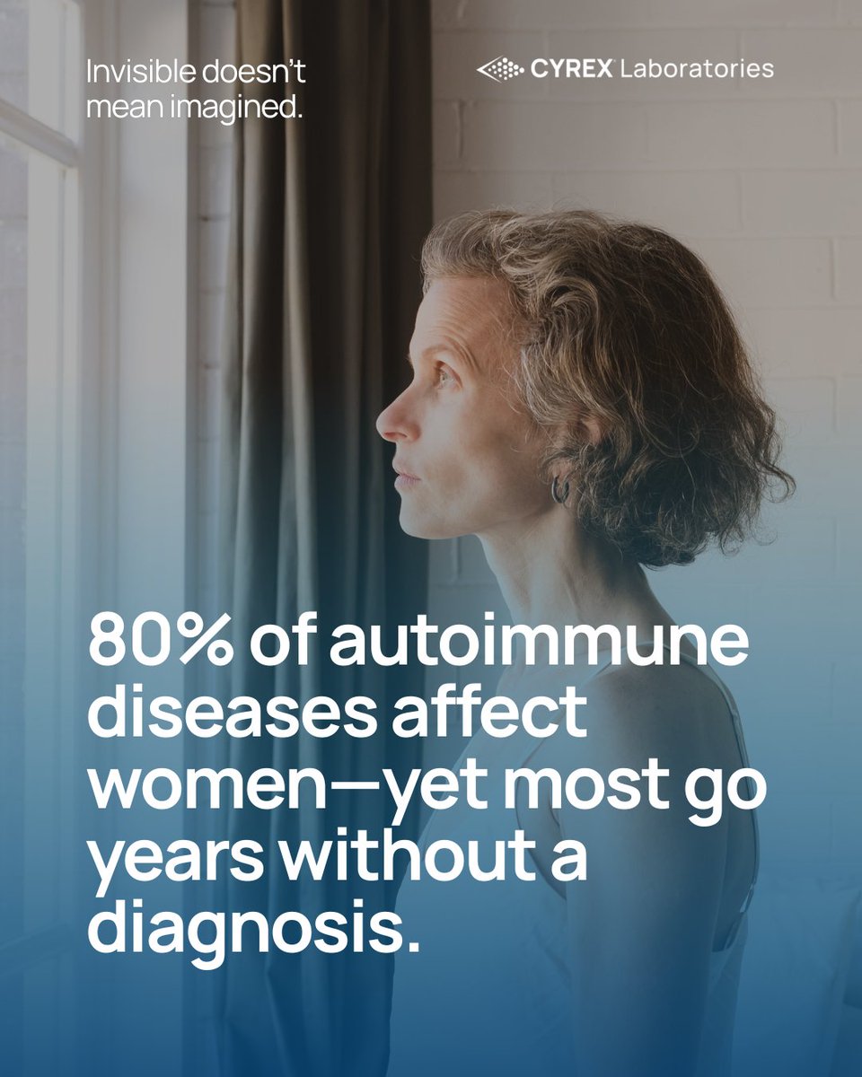CyrexLabs's tweet image. How many women in your practice are still searching for answers? Autoimmunity often begins years before diagnosis. 

Cyrex panels detect immune reactivity early—before standard labs show damage.

joincyrex.com