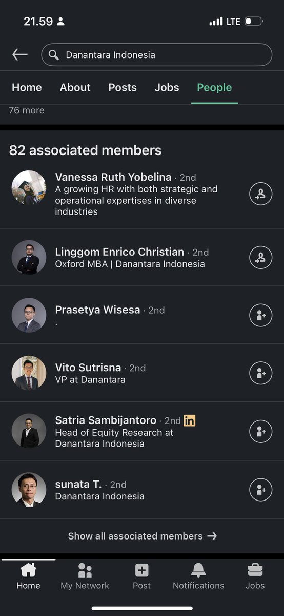 riannestapa's tweet photo. @worksfess Di LinkedIn tercatat ada 82 orang yg kerja di sana.

Random sampling sebagian. Terlihat background nya juga keren keren. https://t.co/qrw5k03DaL