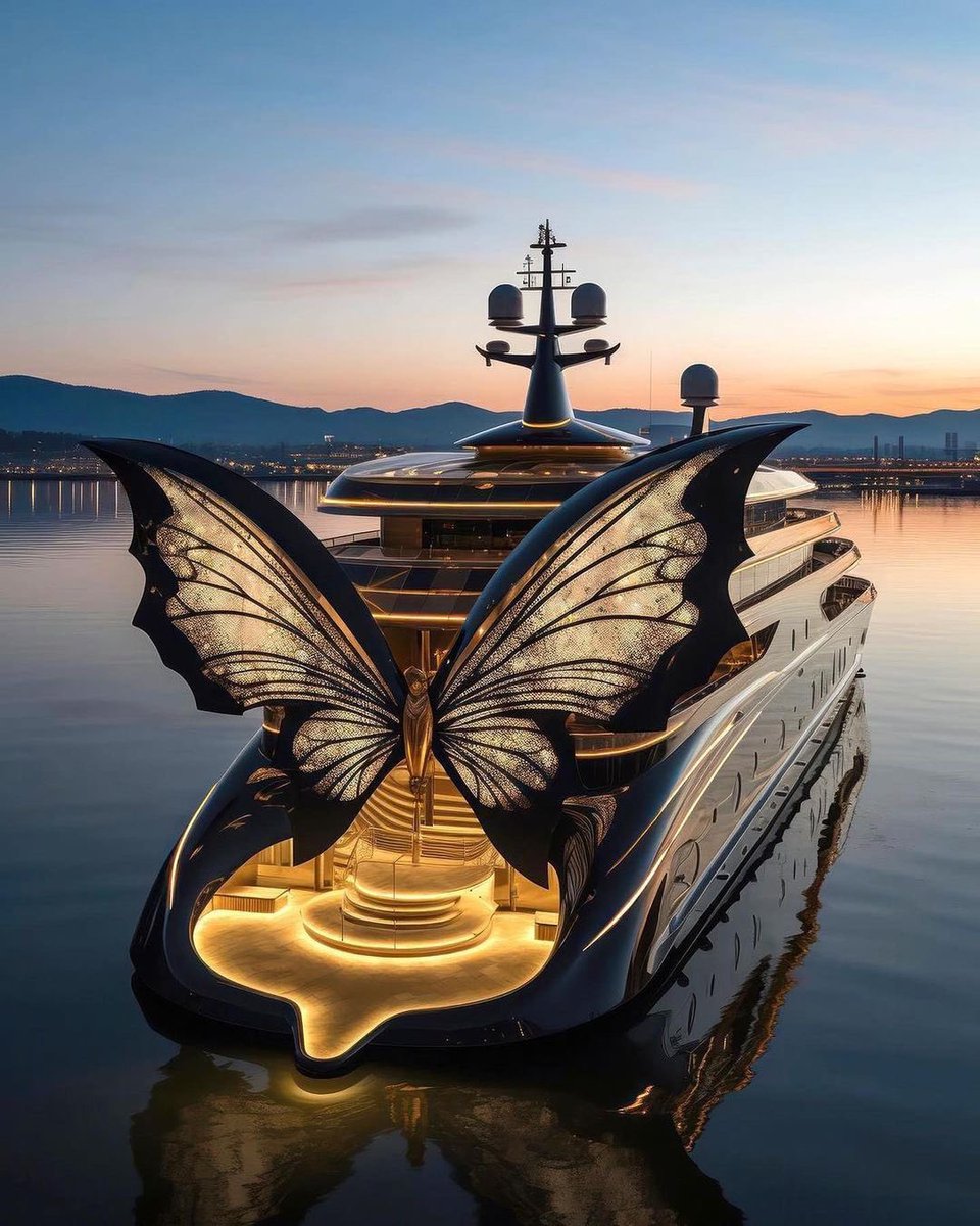 dreamy butterfly yacht
