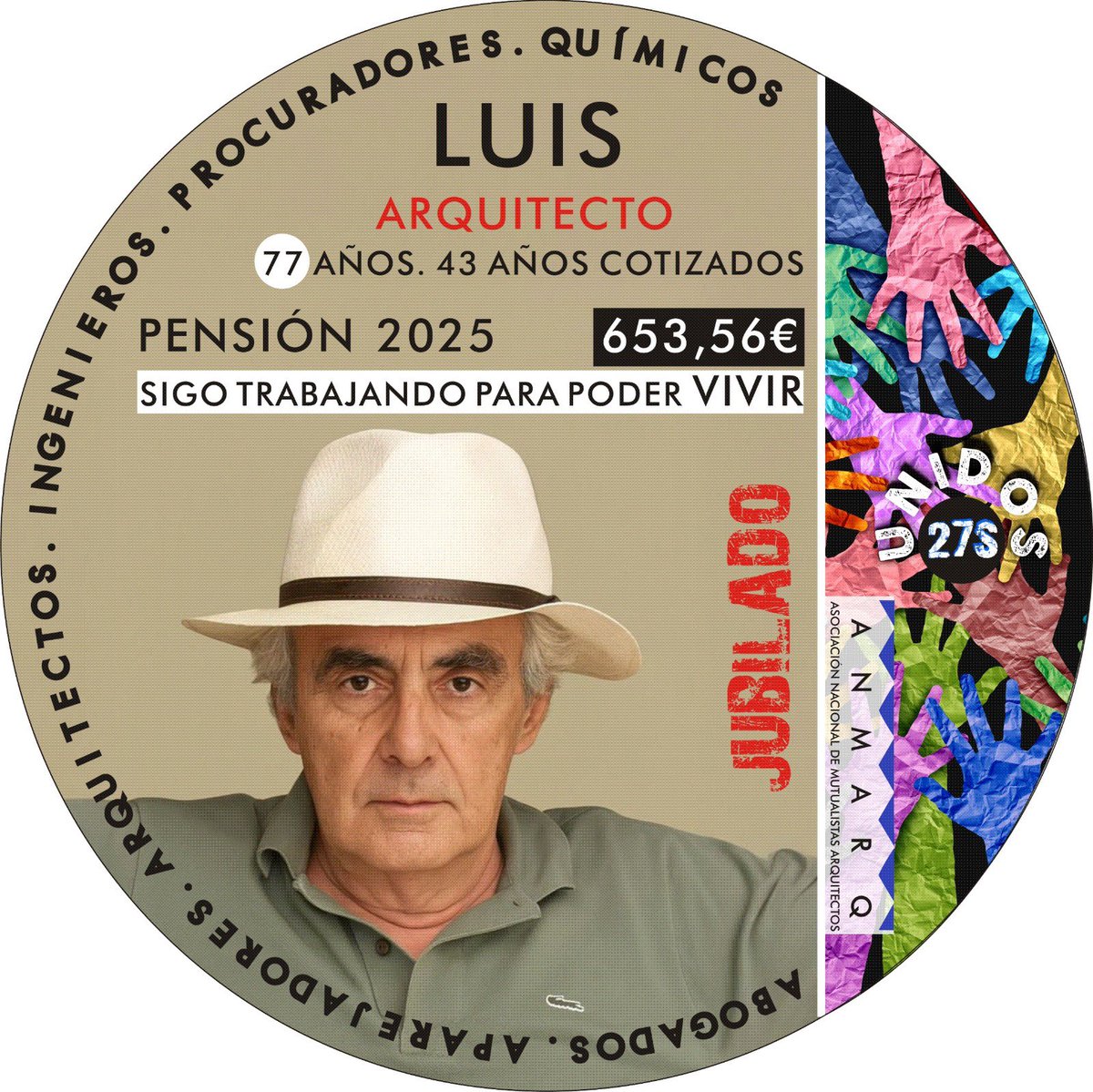 Hoy todos somos Luis.
El 27 de septiembre defenderemos la Pasarela al RETA en Madrid. Únete. Te necesitamos.
#pasarelaalreta #anmarq <a href="/CSCAE/">CSCAE</a> <a href="/COAMadrid/">COAM</a> #mutualistas 
ANMARQ.com