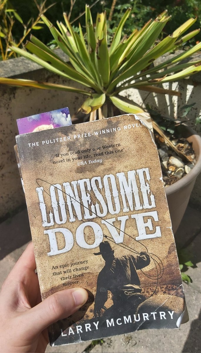 Looks like it's gonna be all about cowboys for a good while now after @maddun_dnb let me borrow his favourite book, Larry McMurtry's (author of 'Brokeback Mountain') 800+ pages long 'Lonesome Dove'.  #lonesomedove #larrymcmurtry #longbooks #bookrecommendations
