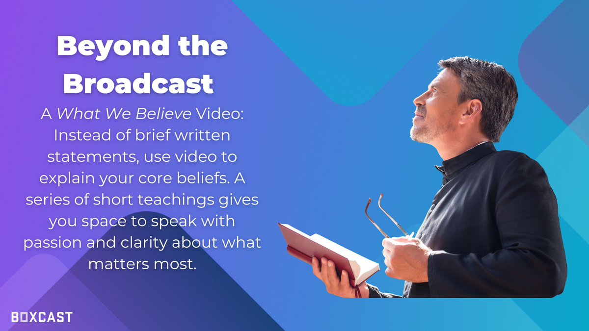 When was the last time someone read your church's mission statement? Why not create a video that delivers an engaging, in-depth look at your church's mission and core beliefs?

#BeyondTheBroadcast #ChurchBeliefs #FaithJourney #VideoTeaching #CoreValues