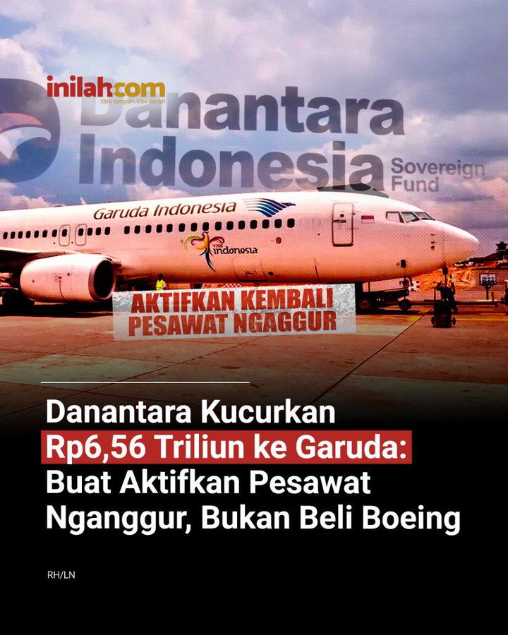 Pesawat saja bisa nganggur, apatah lagi warganya