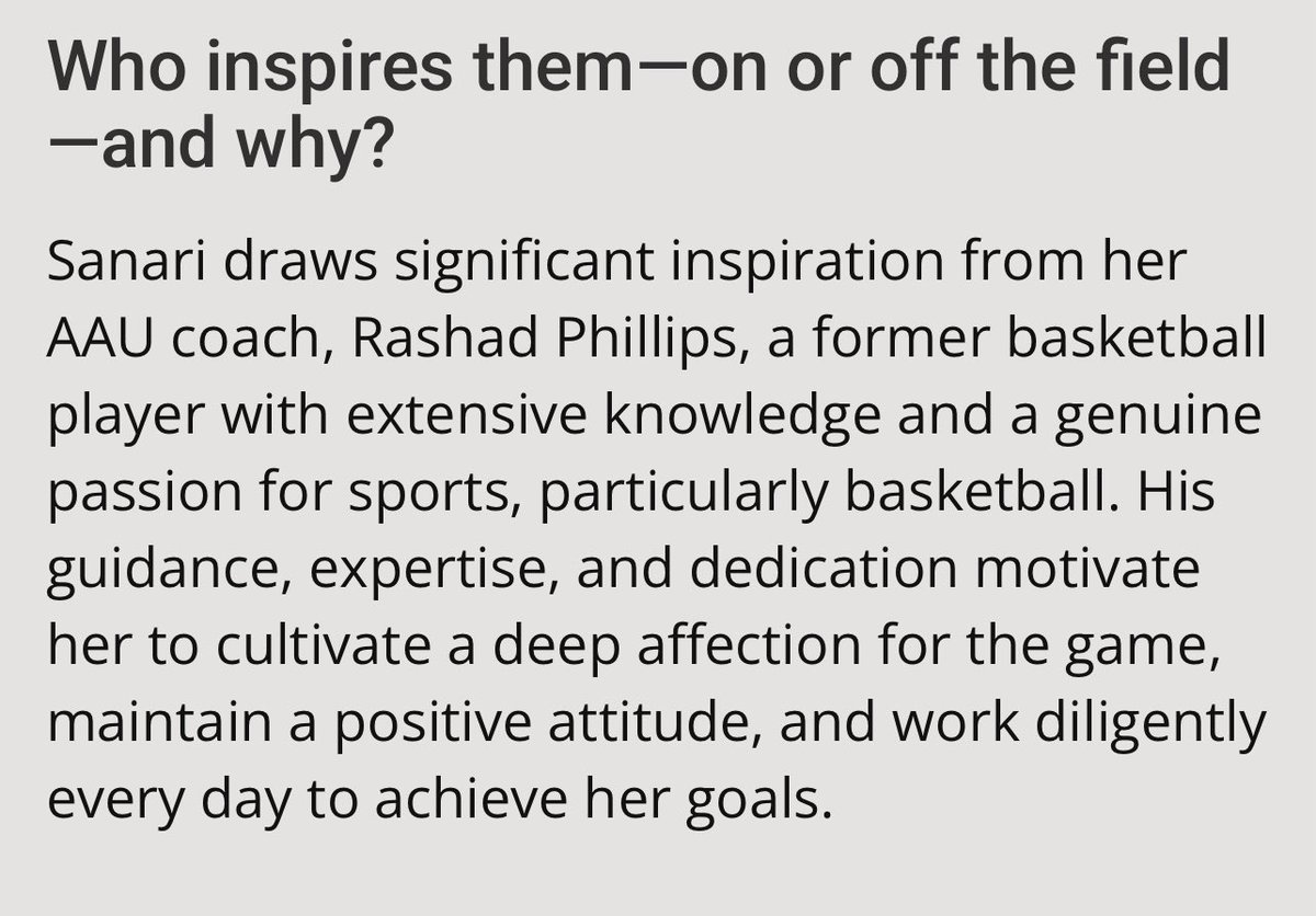 Please go vote for my PG. She’s one of the top players in the state of Florida. She’s lead our team to a 37-2 record over the last year. She’s deadly in open court, has Iverson like speed, and great leadership. athleteoftheyear.org/2025/sanari-0b…
