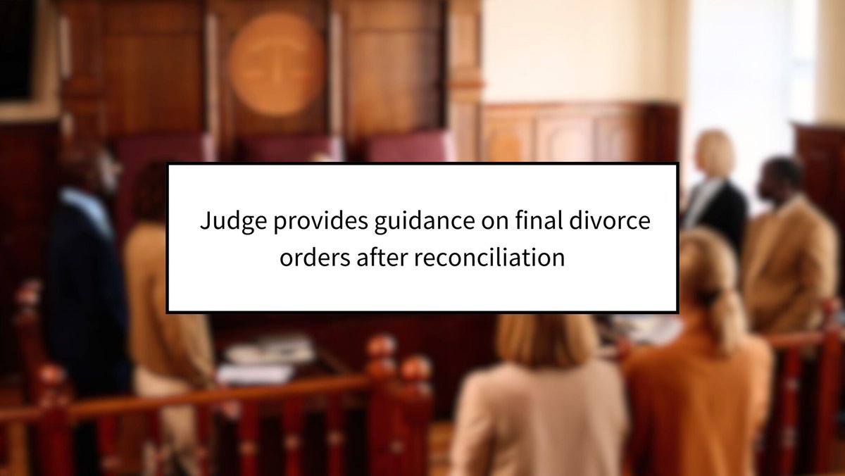Reconciled after a conditional divorce order—now what?
A new court ruling just gave clarity under DDSA.
Short, human, and important.
southgate.co.uk/judge-provides…