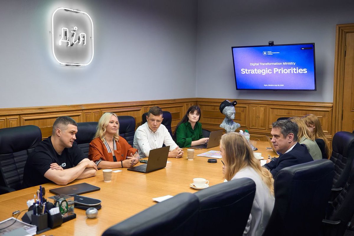 Mykhailo Fedorov (@fedorovmykhailo) on Twitter photo Great meeting with Charlotte Surun, Andrew Ockenden, and the <a href="/UKinUkraine/">UK in Ukraine 🇬🇧🇺🇦</a> team. With the support of our partners, we continue building the most convenient digital state for citizens and businesses, and working toward our ambitious goals. Great meeting with Charlotte Surun, Andrew Ockenden, and the <a href="/UKinUkraine/">UK in Ukraine 🇬🇧🇺🇦</a> team. With the support of our partners, we continue building the most convenient digital state for citizens and businesses, and working toward our ambitious goals.