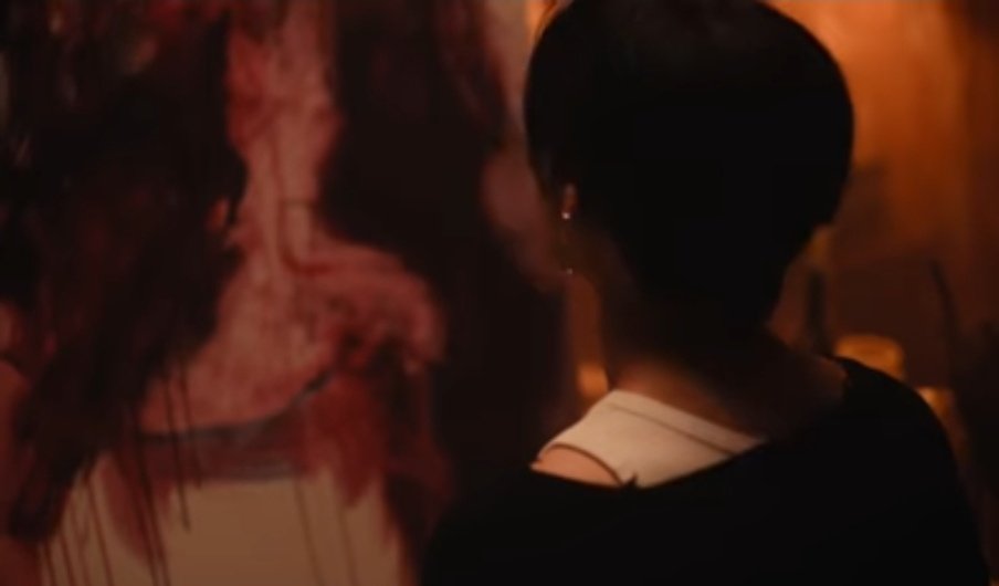 TXTholics's tweet photo. So the ghost girl haunts yeonjun and his obsession with wanting to be close to her makes him want to draw her every single moment no matter when or where . Whether it be a canvas , a book or a wall. Drawing her makes him feel closer to her. Oh the yearner that you are yeonjun. https://t.co/JXkW7kVAJJ