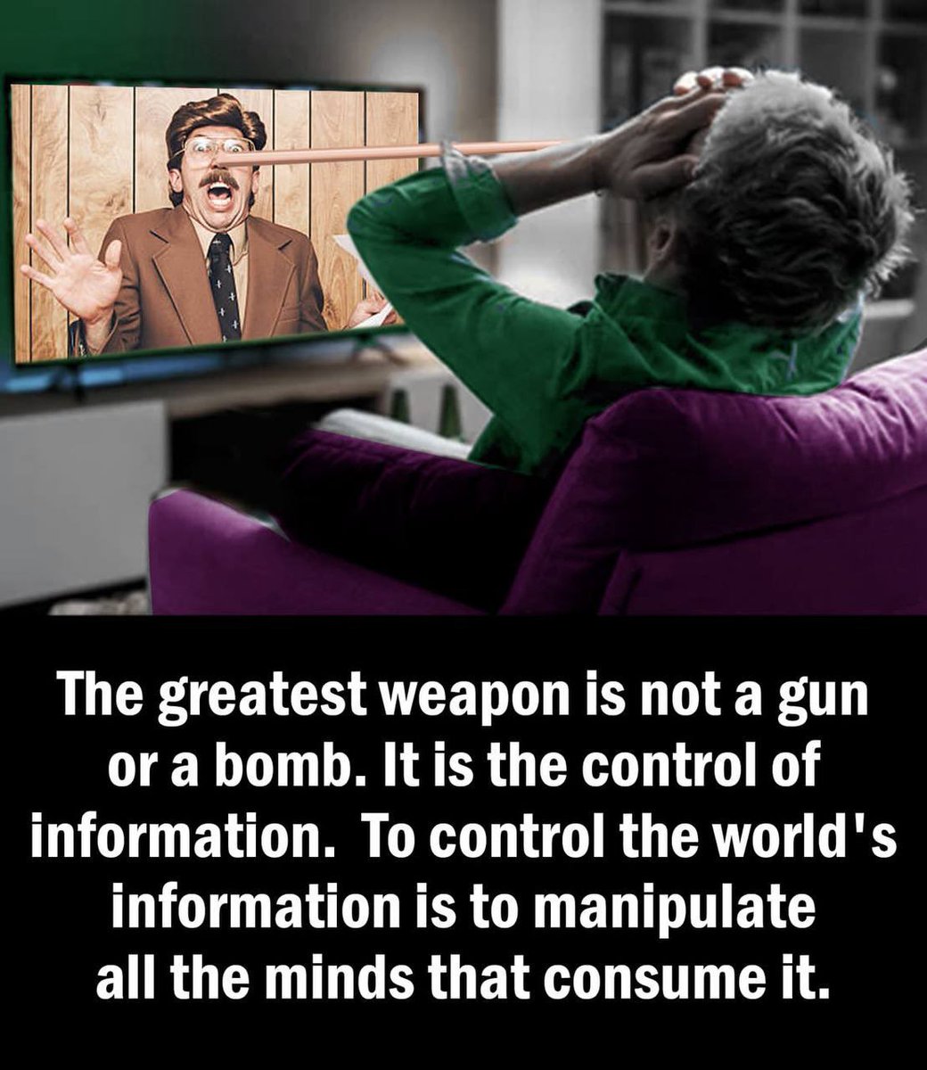 True, the Control of information to manipulate all minds that consume it.  But this will be their undoing….. All will be revealed.  WWG1WGA. 🔥🔥🔥