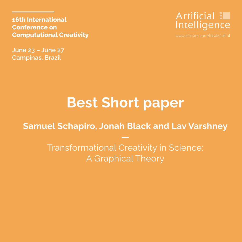 iccc_conf's tweet image. We are please to announce this year's best papers!
The best paper awards of this year’s conference was sponsored by the Artificial Intelligence Journal (AIJ).
#iccc25 #computationalcreativity #creativity #campinas #brazil #computerscience #computerengineering #computers