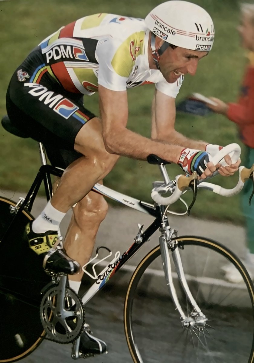 Sean Kelly in the stage two 17.1 mile individual time trial between Waterford and Carrick-on-Suir of the 1990 Nissan Classic.

📷 Darcy Kiefel