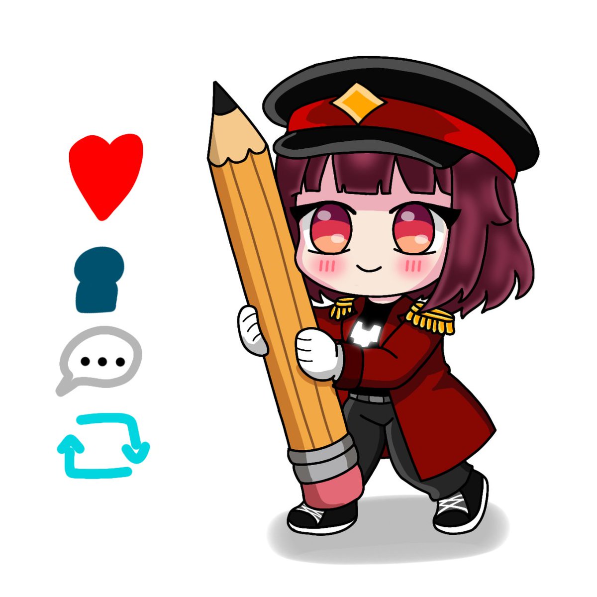 ❤️『ART RAFFLE 』💛
Ya somos 400 los quiero mucho (∩˃o˂∩)♡
TENGO GANAS de DIBUJAR un OC O Modelo VTUBER en Chibi✏️

Para participar:  
• Follow
• like+retweet 
• Comment your OC/Vtuber 

#ocs #ocart #ocartist #artmoot #vtuber