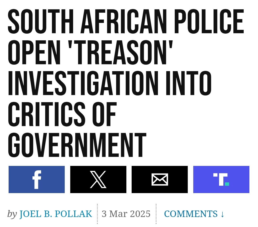 <a href="/Newzroom405/">Newzroom Afrika</a> Don't kid yourself. Civil society organisations that spread awareness about farm murders and the government's racially discriminatory laws are currently under investigation for high treason.