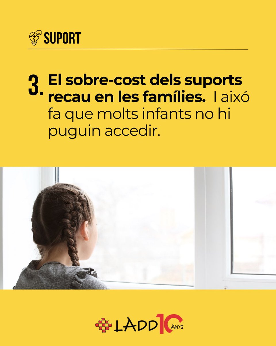 Quan arriba l’estiu, moltes famílies ens tornem a trobar amb el mateix: no hi ha prou opcions de lleure accessibles. El temps lliure és un dret. Pels nostres fills/es i per nosaltres. Però no arriba.

Tenim el suport i els recursos que necessitem? No. 
+

#10anysLADD #TempsLliure