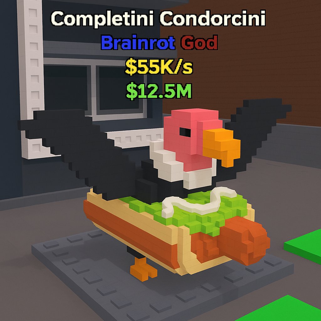 RubyEvilVT's tweet image. Completini Condorcini :0  #Roblox #Brainrot #RobateUnBrainrot