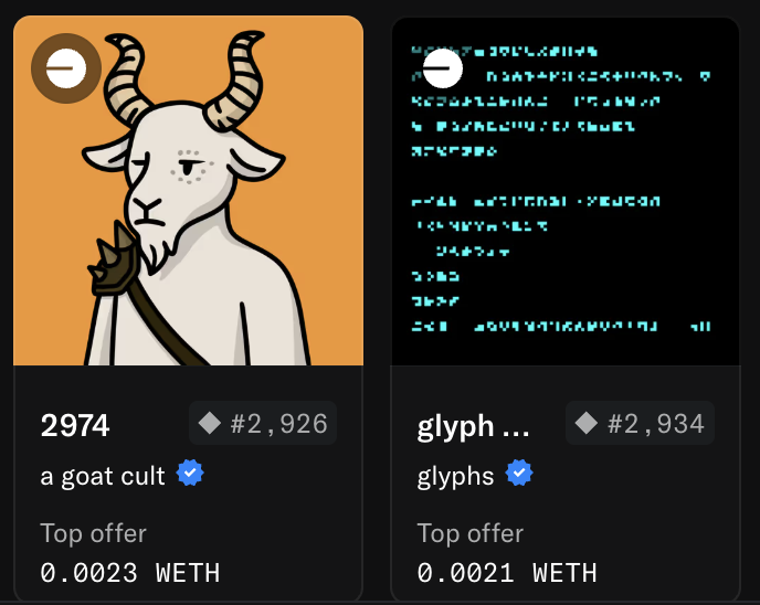 Konopok (@bakhnarel1) on Twitter photo Drop your EVM wallet π
Write what traits you like about Agoat and Glyphs β
without that, you wonβt be entered into the giveaway.
Today Iβm giving away 1 <a href="/agoatcult/">goat cult | gc</a> and Glyphs by <a href="/based/">based</a> πβ¨
β
Follow <a href="/bakhnarel1/">Konopok</a>
π₯ Tag 3 real friends
π Repost
Letβs go! Good luck to Drop your EVM wallet π
Write what traits you like about Agoat and Glyphs β
without that, you wonβt be entered into the giveaway.
Today Iβm giving away 1 <a href="/agoatcult/">goat cult | gc</a> and Glyphs by <a href="/based/">based</a> πβ¨
β
Follow <a href="/bakhnarel1/">Konopok</a>
π₯ Tag 3 real friends
π Repost
Letβs go! Good luck to