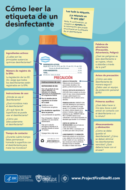 Do you know how to properly read a disinfectant label?
Our "How to Read a Disinfectant Label" poster helps you understand:
✅ Contact time
✅ Proper use
✅ Safety warnings
✅ First aid steps
✅ Storage &amp; disposal
English: cdn.prod.website-files.com/61f86b38731440…
Spanish: cdn.prod.website-files.com/61f86b38731440…