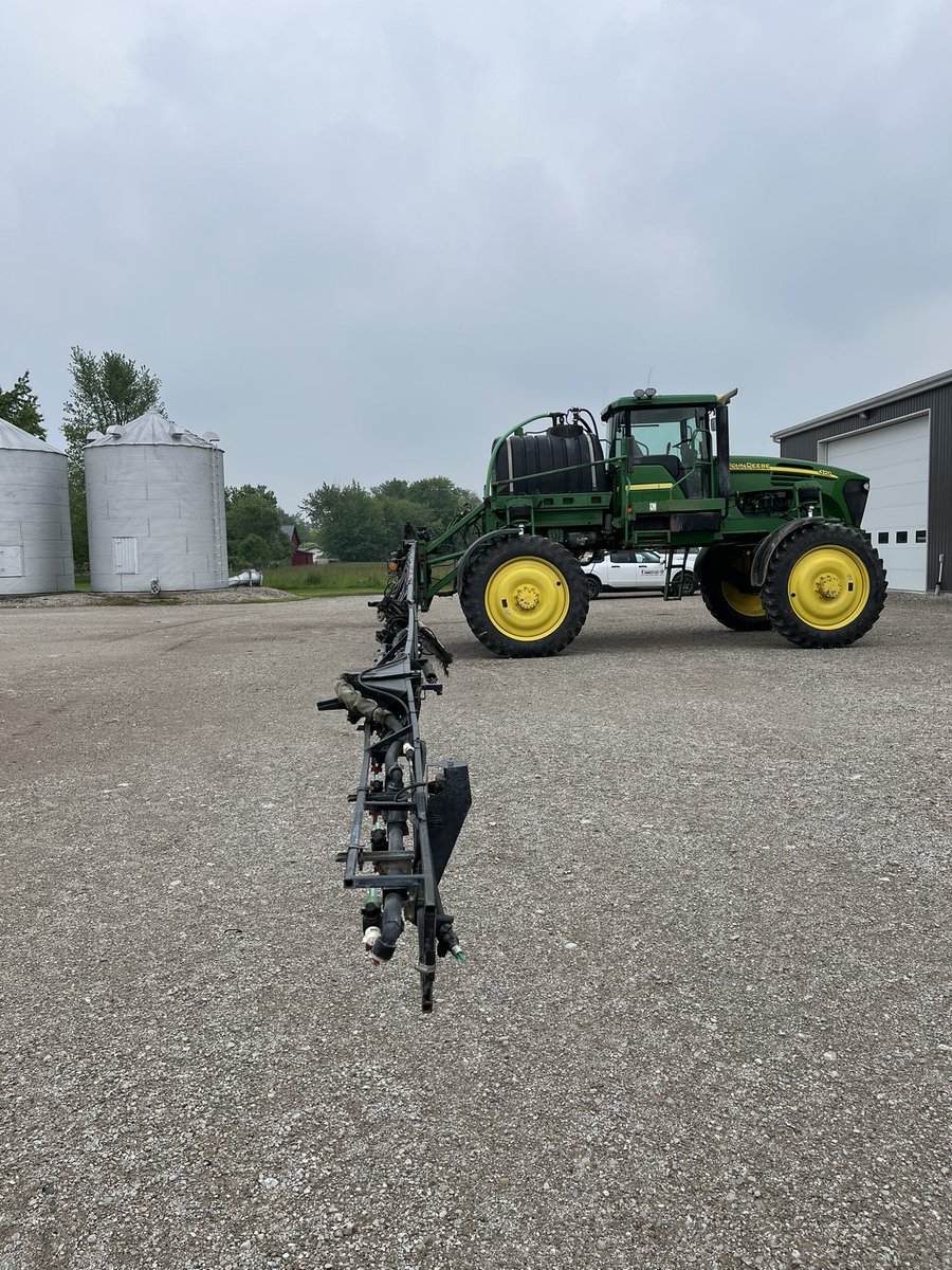 Fresh Trade!!  Have a look at this John Deere 4720. Super clean!!  3100hrs,2630 controller, 3000 receiver,  auto steer,section control , boom height,800 gallon poly tank and 90’ boom. Straight as an arrow. Asking$109,500CAD. Located in Mildmay On. DM or call  Equipment Ontario